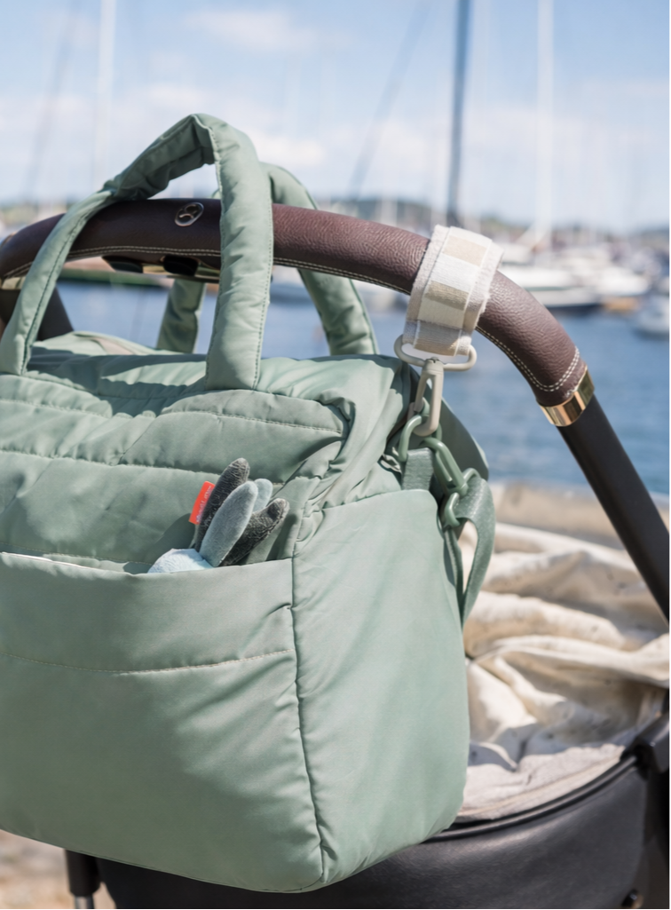 Le Sac Matelassé Vert Sauge