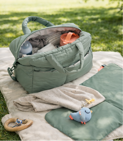 Le Sac Matelassé Vert Sauge